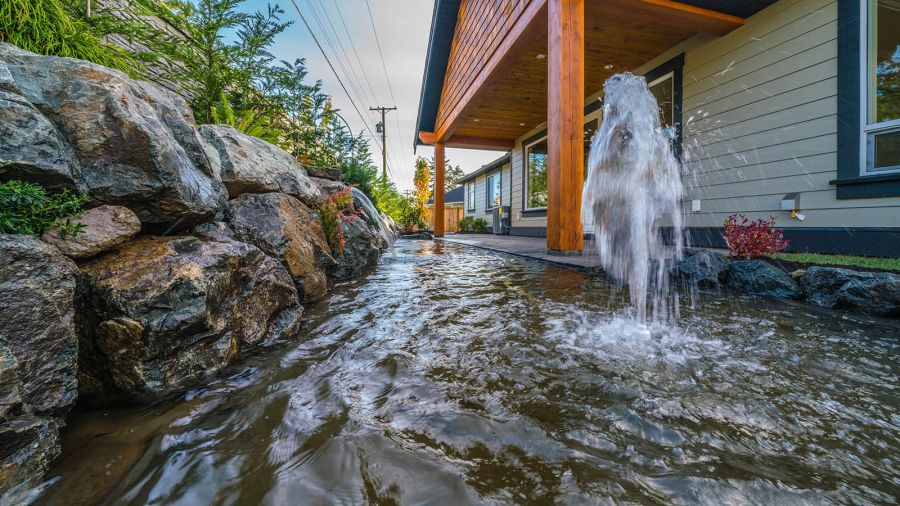 Water features and waterfront homes are highly desired elements for a home.