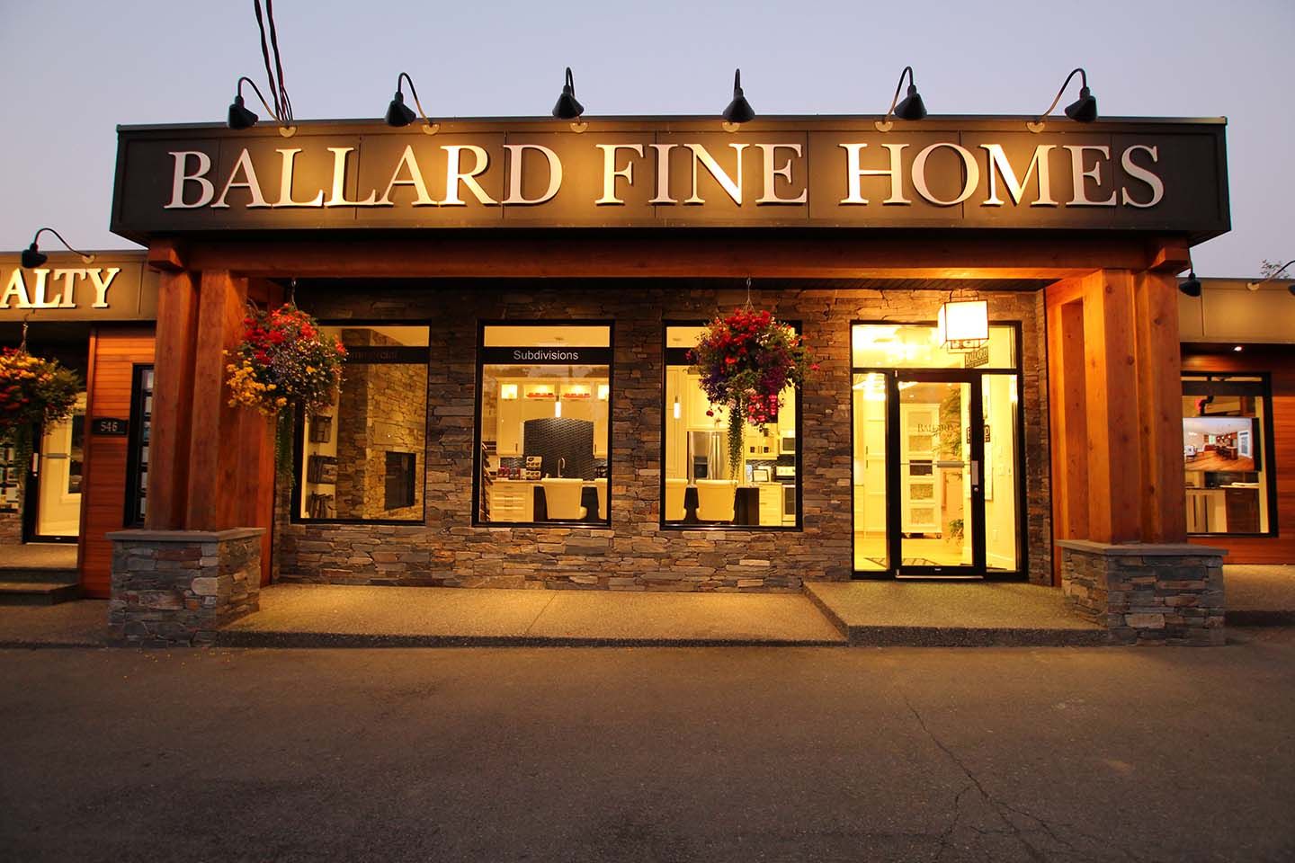 Exterior of Ballard Fine Homes showroom
