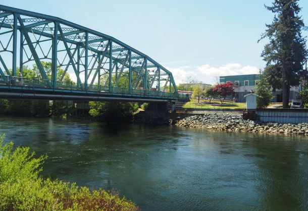 5th Street Bridge in downtown Courtenay BC