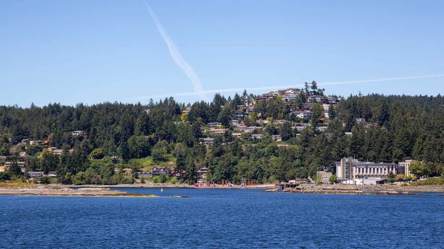 A waterfront shot of Vancouver Island.