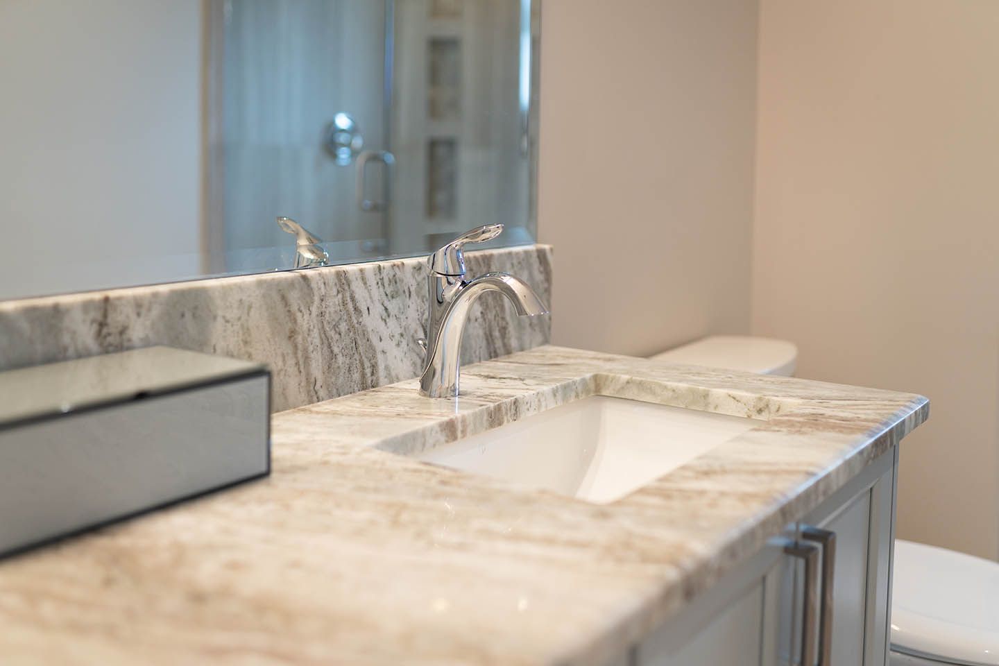 Close up of a bathroom sink