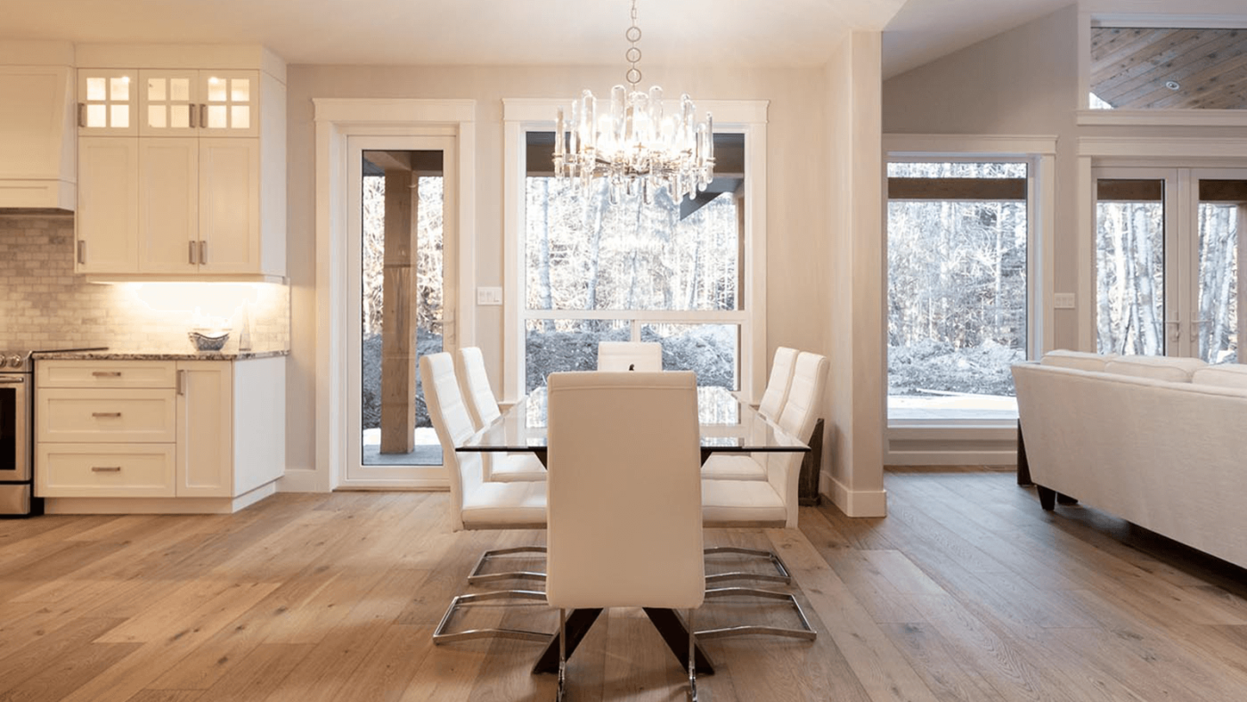 A beautiful dining area.