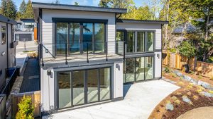 Back of home at 3560 Bonnie Drive, Nanaimo, BC