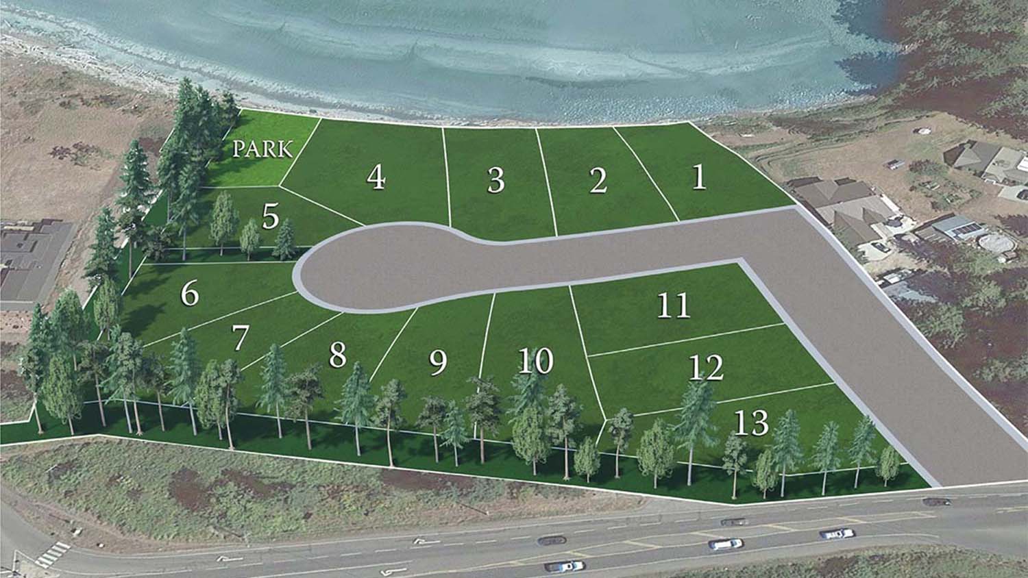 Site plan of the Bayview Estates development