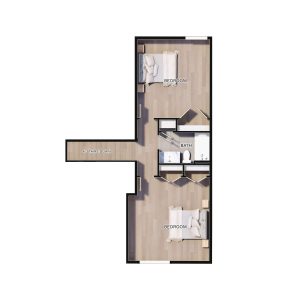 Upper floor plan for 1165 Robertson