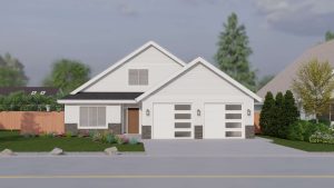 1165 Robertson -exterior rendition - front view of home