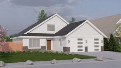 1165 Robertson -exterior rendition of front of house