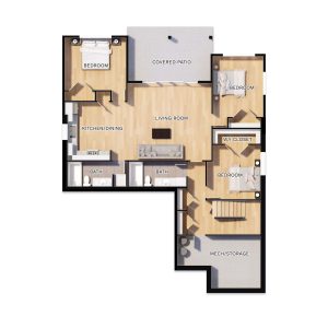 3258 Klanawa floor plan (lower level)