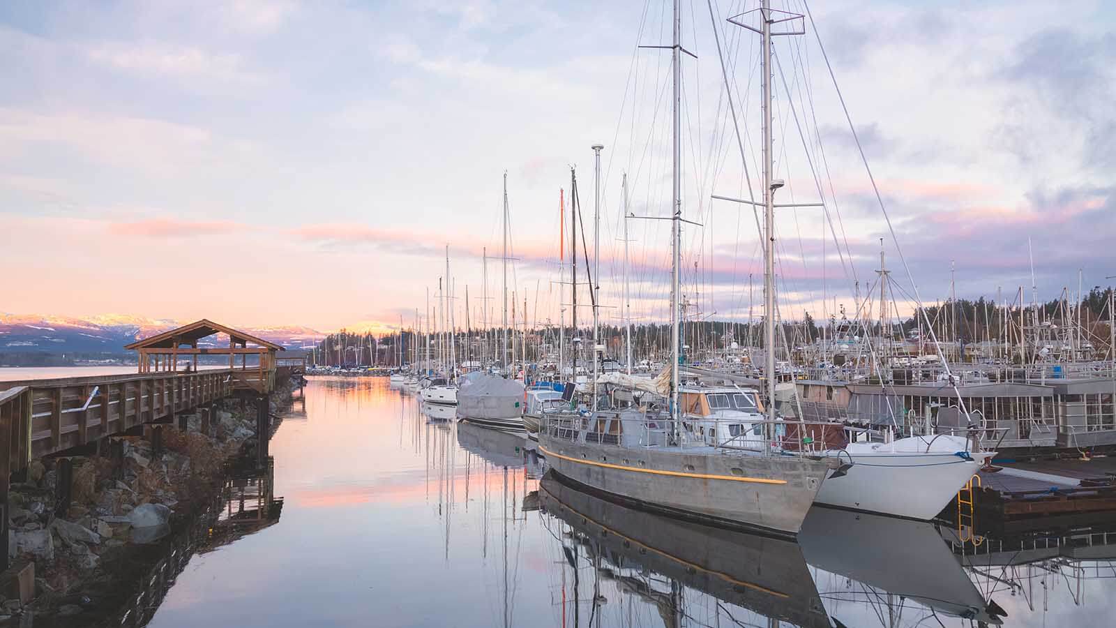 A harbour near Courtenay, BC